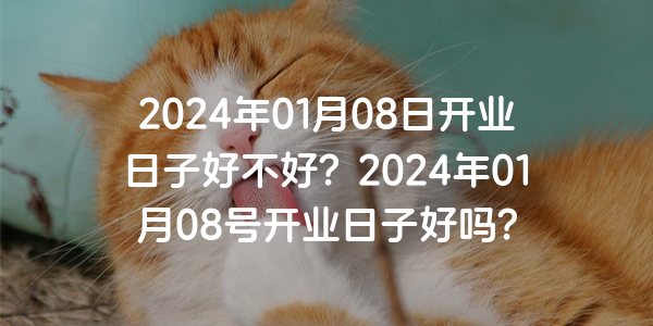 2024年01月08日开业日子好不好？2024年01月08号开业日子好吗？